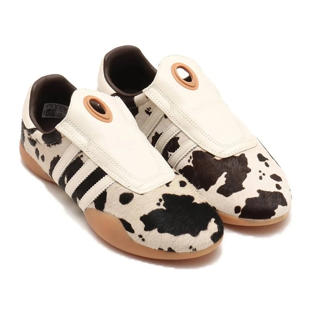 adidas Taekwondo Mei Women's Size 8 Cow Print Off White Shoes JS0297 NEW
